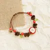 Fabricante Mais Vendido Atacado Pulseira de Grãos de Café Reais, Pulseira de Contas Jingdezhen com Sabor de Café Muito Refrescante, Joia de Mão para Homens e Mulheres