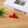 Clip de Plástico Transparente Creativo y Sencillo para Documentos de Oficina, Carpeta de Archivos, Papelería de Estudio, Clip para Cuaderno de Cola Larga