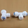 Acessórios Universais para Purificador de Água Adaptador em T de Rosca Macho de 3/8 Polegada para Conexão Rápida de 1/4 Polegada Adaptador Redutor de Rosca de 16,5 mm Um para Dois