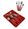 Fábrica de comercio exterior directa transfronteriza Brasil Sudamérica vajilla 24 PIEZAS cuchillo, tenedor y cuchara juego de 16 piezas de vajilla de acero inoxidable