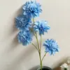 Flores Artificiais com 5 Cabeças de Gérbera, Flores de Cacto Falsas para Painel de Casamento, Parede de Flores, Decoração de Corredor, Flores para Arranjo de Casamento