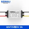 Módulo Reductor DC-DC Montado en Vehículo de 15-90V a 5V Convertidor de Potencia DC de 24V36V48V60V72V a 5V