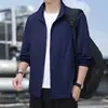 2026 Nueva Ropa de Protección Solar de Verano para Hombre, Chaqueta Fina con Cuello Alto, Seda de Hielo de Secado Rápido, Holgada de Talla Grande, Ropa de Protección Solar para Hombre