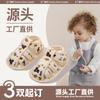 Sandalias de Verano para Bebé Zapatos de Bebé Suela Suave Zapatos Delanteros Zapatos de Tela para Bebé de Meses Pequeños 0-1 Año Zapatos para Bebé Caminante Hombre 6