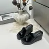 Sandalias de cuña de suela gruesa nuevas de primavera para mujer