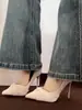 Zapatos de tacón alto estilo francés, punta fina, tacón de aguja, plisados, sin cordones, diseño de nicho femenino para el trayecto diario al trabajo