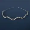 Los fabricantes recomiendan tocado de novia moda de comercio exterior diadema para el cabello accesorios para el cabello joyería de pedrería cadena de pinza joyería de princesa venta al por mayor