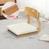 Ventas Directas de Fábrica Asientos de Tatami Sillas de Dormitorio de Madera Maciza Sillas sin Patas Taburetes con Respaldo Sillas Cómodas sin Patas para el Hogar