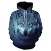 Sudadera con capucha estampada de manga larga para hombre, informal, holgada, para cruzar la frontera de Amazon