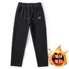 Pantalones largos europeos de algodón cálido transfronterizos con cintura elástica, pantalones casuales holgados versátiles para hombre de talla grande, nuevos pantalones de pierna recta estilo jogger