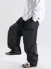 Calça comprida masculina estilo japonês, nova coleção outono 2026, calça de perna reta da moda para crianças, calça de trabalho estilosa e legal para meninos