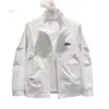 Chaqueta de Hombre Nueva Estilo Simple para Viajar al Trabajo Diario Versátil de Marca de Moda Tendencia Logo Bordado Pequeña Decoración Manga Larga