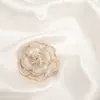 Broche de Camelia de Perlas de Lujo Ligero de Alta Calidad Aleación Goteo de Aceite Clásico Vintage Rosa Pin Fijo Antideslizante
