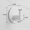 Gancho adhesivo resistente de acero inoxidable 304 transfronterizo, sin perforaciones, sin costuras, para puerta trasera de baño y cocina, gancho de metal