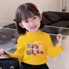 Y2020# camiseta de manga comprida de veludo estilo estrangeiro para meninas outono e inverno nova vermelha para bebê serviço de Ano Novo camiseta base
