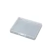 Caja de Plástico Rectangular Transparente 1.2 para Tarjetas de Memoria Electrónicas, Caja de Almacenamiento de Tarjetas Portátil a Prueba de Polvo Hecha de PP