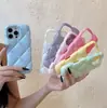 Funda de Teléfono iPhone 16 Apple 15 Compatible 13/14 Pro Max, Acolchada 3D de Macarrón Fresco y Sencillo, Cubierta 11