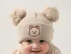 Gorro Protección Orejas Cálido Invierno Bebé Lindo Estilo Coreano Encantador Primavera Otoño Suéter Súper Aislante Tejido Lana