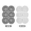 Molde de Silicona para Cubitos de Hielo de Helado, Bola Redonda de 6 Agujeros para Whisky, Molde de Silicona de Grado Alimenticio para Cubitos de Hielo Casero