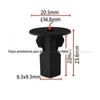 Adequado para Toyota Lexus carro guarda-lamas forro fivela prego rápido de arame ilhó porca 90189-06157