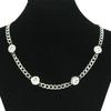Collar Cara Sonriente de Celebridad en Vivo Online Shake Voice Moda Acero Inoxidable Cara Sonriente Colgante para Vestido Hip Hop Urbano de Hombres y Mujeres