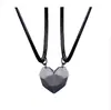 Collares Magnéticos para Parejas con Colgantes en Forma de Corazón, Joyería de Cadena para Clavícula para Hombres y Mujeres, Piedras de los Deseos al por Mayor, Exclusivamente para Ventas Transfronterizas