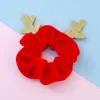 Scrunchies de Cabelo Populares de Natal Transfronteiriços com Galhos Fofos e Alta Elasticidade, Acessórios de Cabelo Simples e Estilosos, Venda Direta do Fabricante