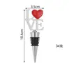 Tapón de vino Día de San Valentín LOVE diseño de labios en forma de corazón tapón para botella de vino tapón sellador de conservación de vino regalo de fiesta