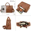 Pasta de Couro Genuíno para Viagem de Negócios Bolsa Casual Bolsa Transversal Pasta para Laptop Masculina