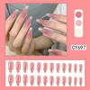 Uñas Postizas Pequeñas Frescas, Varias Opciones, Parches de Uñas Postizas Removibles, 24 Piezas, Parches de Uñas para Manicura Rubor, Venta al por Mayor de Productos Terminados