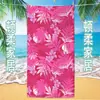 Toallas de playa de plantas y florales de venta caliente de Temu al por mayor transfronterizas, toallas de baño de playa dropshipping JIT, toallas de secado rápido para adultos