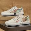 Sapatos de pano de palha Tênis masculinos personalizados da moda primavera 2025 Novos sapatos masculinos de veludo cotelê Sapatos casuais de pescador Estudante
