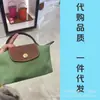 Bolso Longxiang de Alta Calidad Francés Bolso Mini Dumpling Bolso de Mano Versátil Ligero Bolso de Hombro Bolso Cruzado Bolso para Teléfono Móvil Cartera