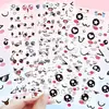 124 Pegatinas de Expresiones Lindas de Dibujos Animados para Botellas de Agua, Pegatinas para Ojos de Decoración DIY, Pegatinas Impermeables, Al Por Mayor en Stock