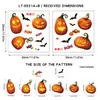 Nuevas Pegatinas de Ventana de Vidrio de Calabaza de Dibujos Animados para Halloween, Gato Negro, Caramelo, Murciélago Pegatinas Estáticas, Suministros de Decoración Festiva para Tiendas