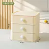 Caja de Almacenamiento de Escritorio BNBS de Colores Macaron, Apilable y Combinable Libremente, Tipo Cajón, Caja de Papelería para Estudiantes