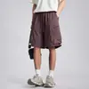 Pantalones de trabajo para hombre Yizhi de secado rápido, transpirables, para exteriores, shorts versátiles de verano, holgados, multibolsillos, retro, para commuting