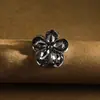 Pinza Pequeña de Garra Dulce Floral Estilo Coreano para Mujer, Exquisita Horquilla Pequeña de Cristal para Flequillo Lateral y Fijar Cabello Suelto, Pinza Superior