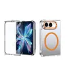 Adequado para Capa Transparente Magnética com Película Integrada para Celular Dobrável Apple Duo, Novo Modelo iPhone Dobrável Anti-Queda Fábrica