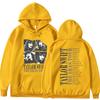Sudadera Holgada Casual de Manga Larga Gris del Tour Time de Taylor Swift Transfronterizo
