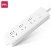 Regleta Deli LX112 enchufe alargador Office hogar 1.8m 3m de largo tres orificios con interruptor
