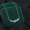 Collar de flor de glicinia de plata pura 999 para mujer, diseño de lujo ligero de alta gama, cadena para la clavícula con colgante de diamantes completos, cadena para el cuello moderna y versátil