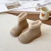 Botas de Nieve Antideslizantes de Suela Gruesa para Niños 2025 Nuevo Estilo de Invierno Plus Terciopelo Engrosado Cálido Moda Noreste para Mujer Botas de Algodón
