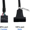 Cabo Adaptador de Placa-Mã de Cabeçalho USB 3.0 para USB 2.0, USB 3.0 para USB 2.0, Conversor Adaptador de Cabo de Placa-Mã USB 3.0 Macho de 19 Pinos para USB 2.0 Fêmea de 9 Pinos 6 polegadas/15cm