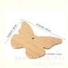 Tabla de cortar personalizada con forma de mariposa de bambú Plato de postre de madera Tabla de cortar de frutas para fiesta familiar Tabla de quesos de madera maciza