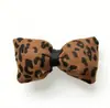 Estampado de Leopardo Marrón Relleno de Algodón Estéreo Lazo Pequeño DIY Accesorios Semi-Terminados Ropa Versátil para Muñecas Pequeñas Accesorios para Niños