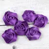 4cm Flor Rosa Estéreo de Fita de Poliéster de Alta Qualidade Feita à Mão Acessórios de Joias para Headwear de Cabelo de Crianças Flor