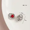 Acessórios de Joias Material para Pulseira Colar Brincos DIY Pingente de Cadeado Cravejado com Zircônia Estrela Coração de Liga Casual