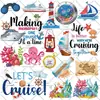 Ímãs de geladeira de cruzeiro de verão mais vendidos da Amazon, ímãs de geladeira com padrão decorativo de cruzeiro comemorativo de aniversário