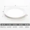 Kaibaiya melamina vajilla comercial plato para platillos fríos plástico blanco imitación porcelana restaurante creativo hotel plato de cocina
